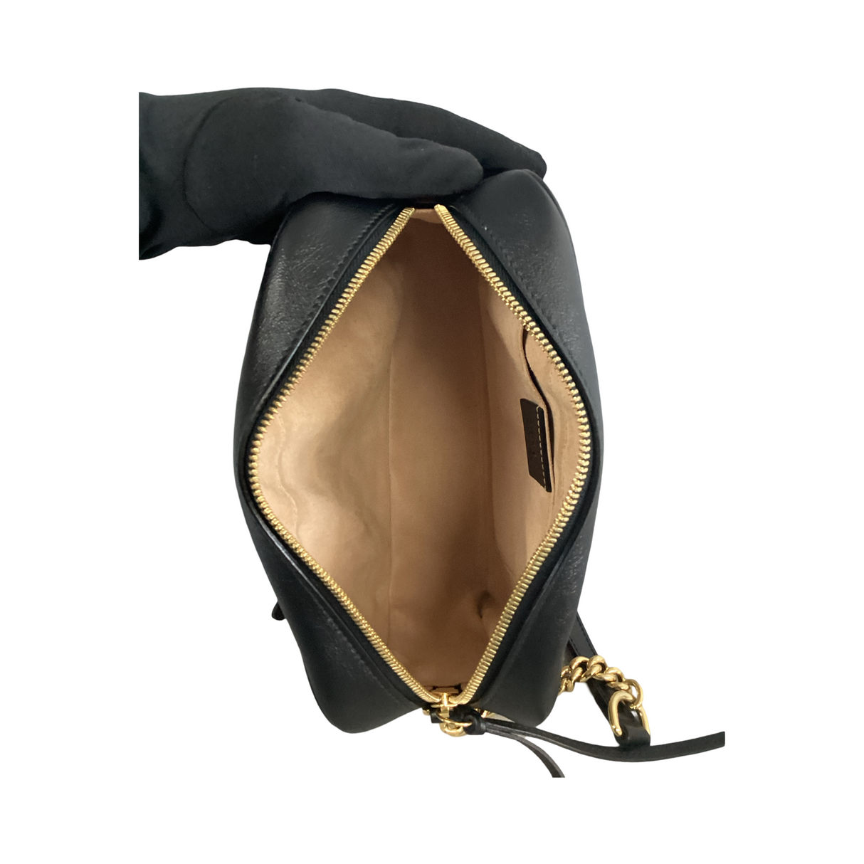 Gucci Black GG Marmont Shoulder Bag Small