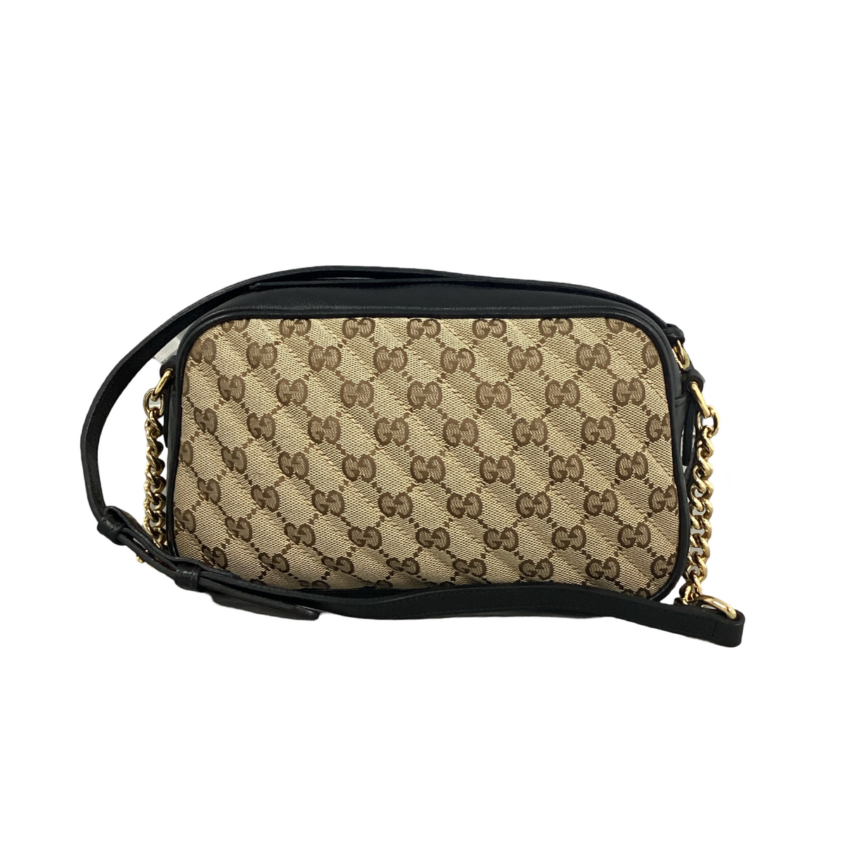 Gucci Black GG Marmont Shoulder Bag Small