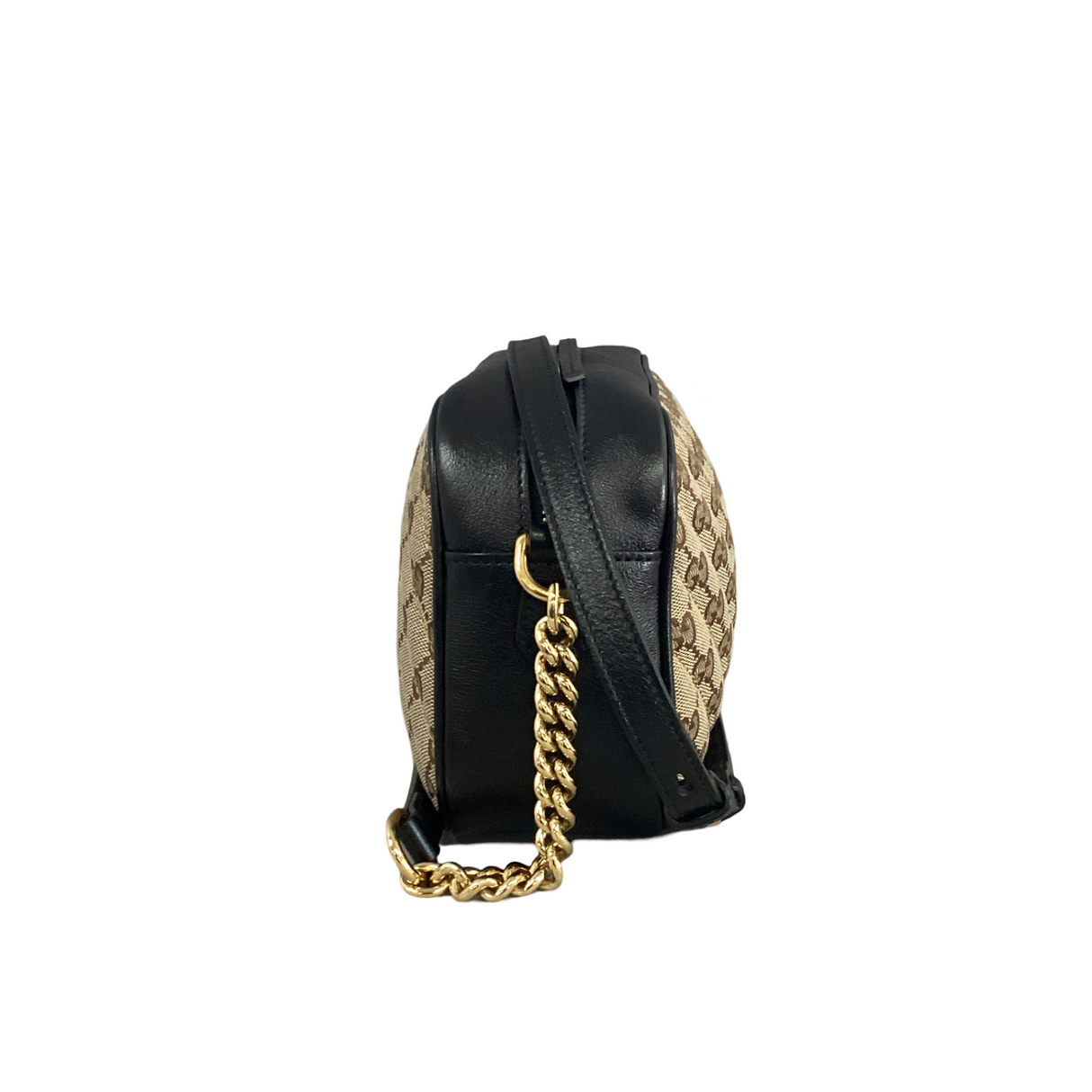 Gucci Black GG Marmont Shoulder Bag Small