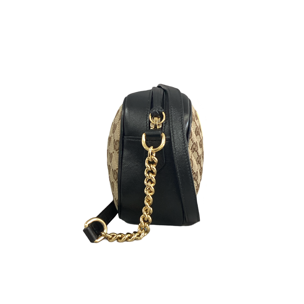 Gucci Black GG Marmont Shoulder Bag Small