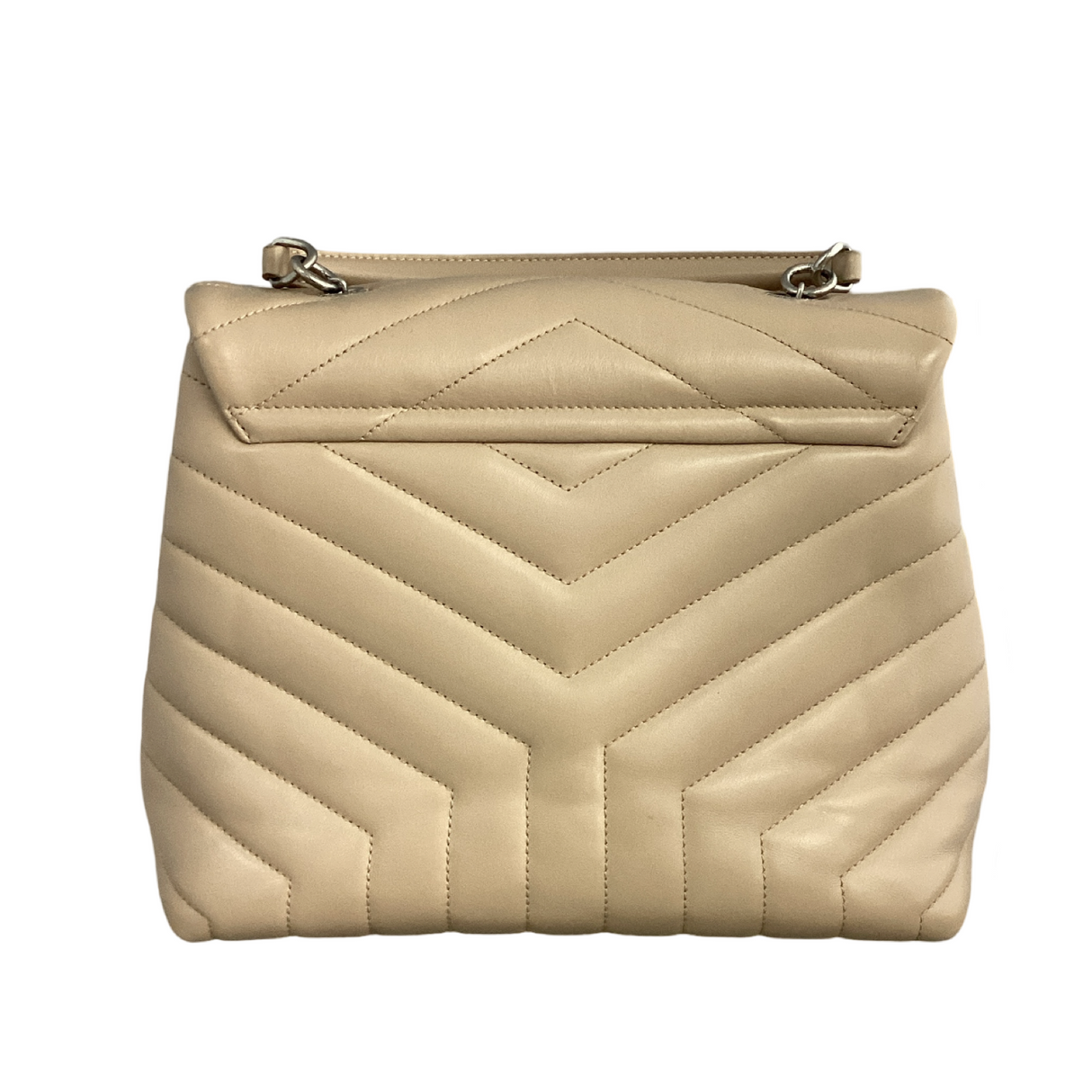 Saint Laurent (YSL) Quilted Monogram Large Top Handle LouLou with Strap