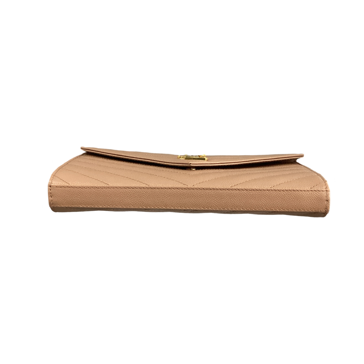 Saint Laurent (YSL) Large Wallet On Chain Dark Peach