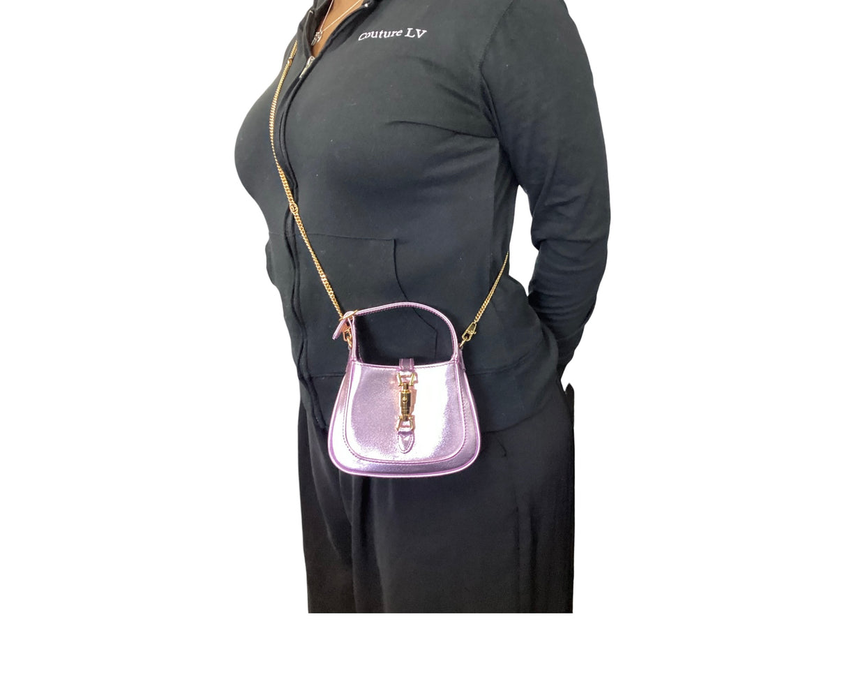 Gucci Mini Jackie 1961 Metallic Pink