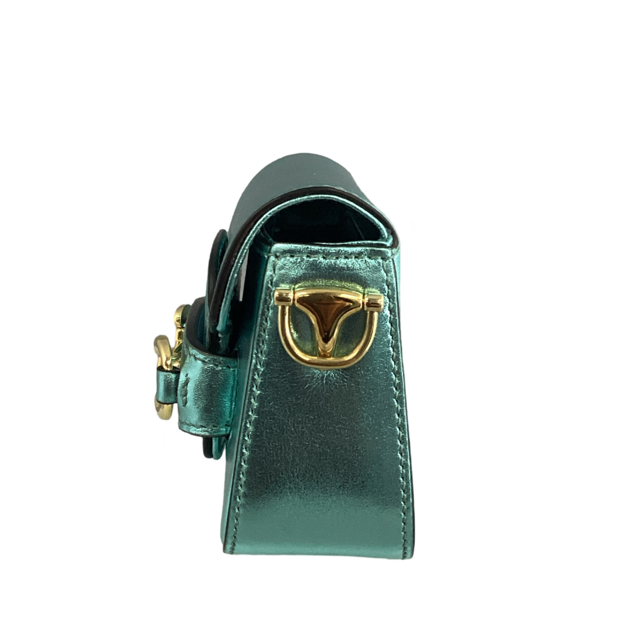 Gucci Mini Horsebit 1955 Metallic Green
