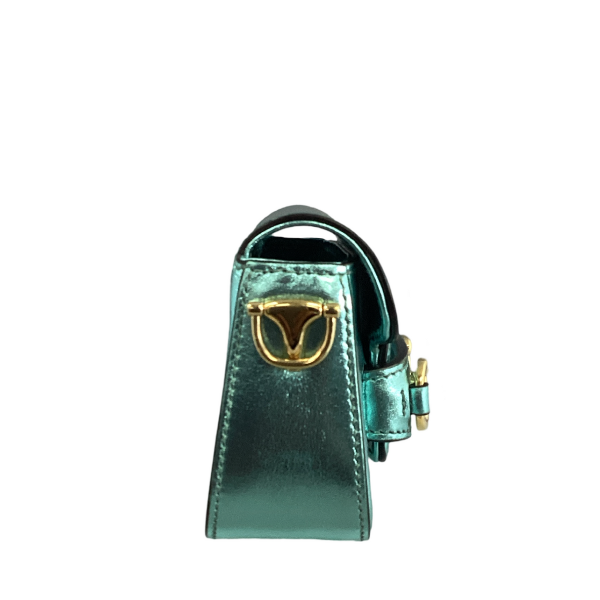 Gucci Mini Horsebit 1955 Metallic Green