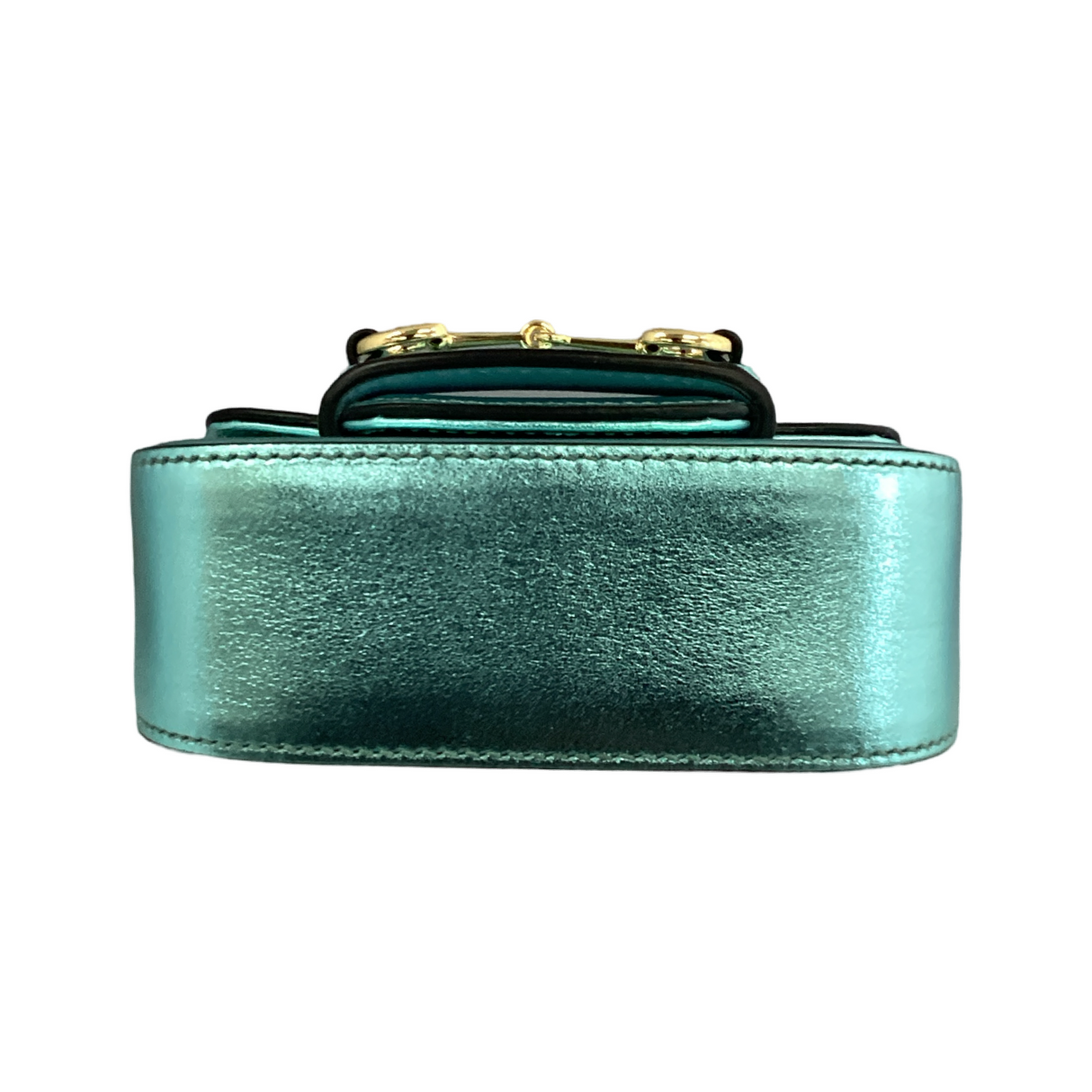 Gucci Mini Horsebit 1955 Metallic Green