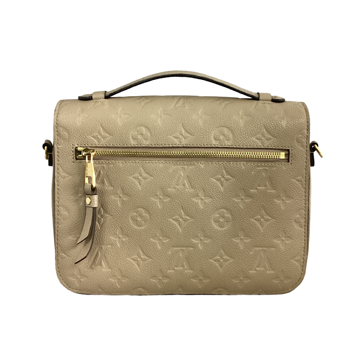 Louis Vuitton Turtledove Pochette Metis Empreinte Leather