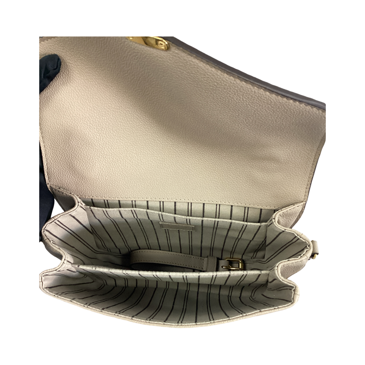 Louis Vuitton Turtledove Pochette Metis Empreinte Leather