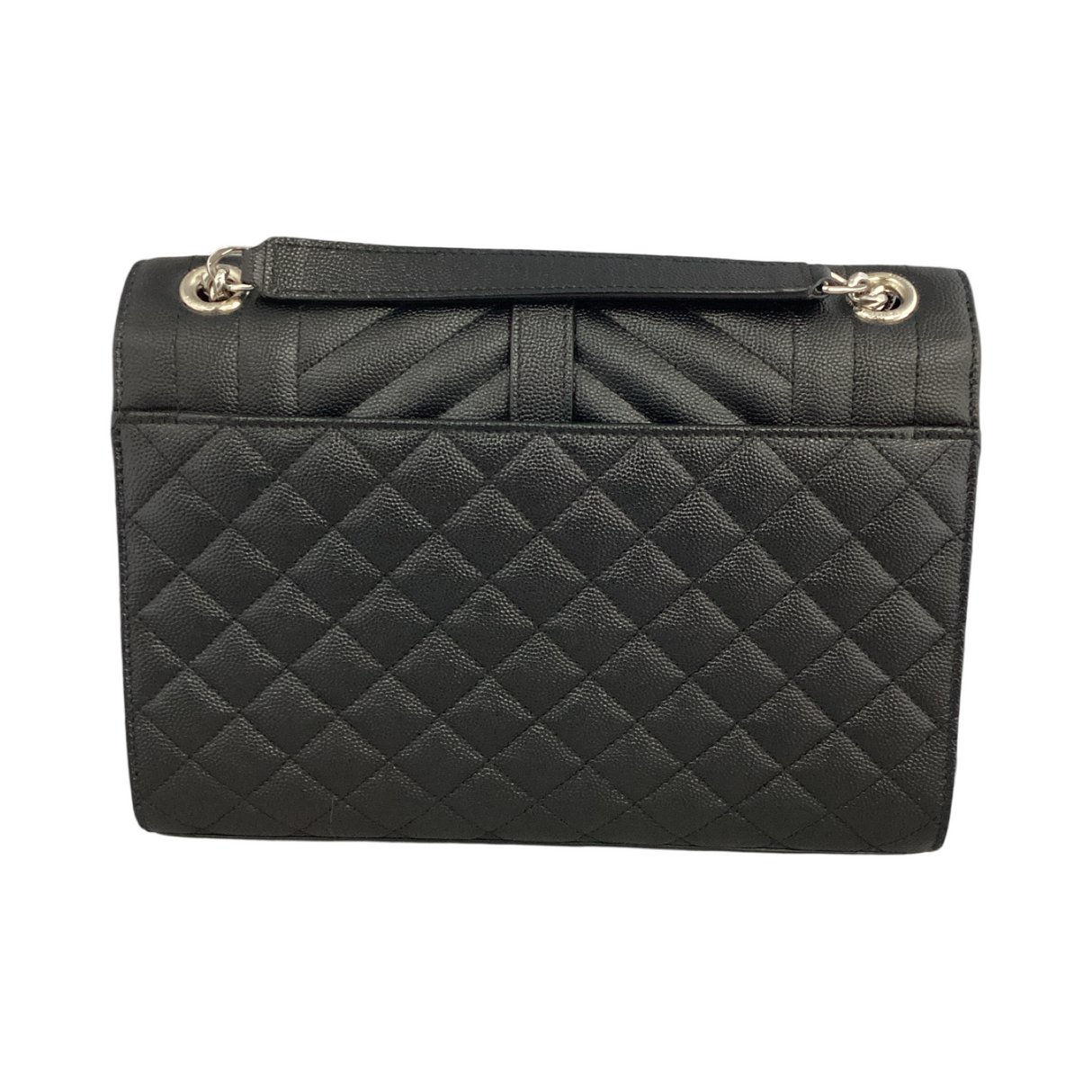 Saint Laurent (YSL) Medium Triquilt Envelope Flap Bag Black