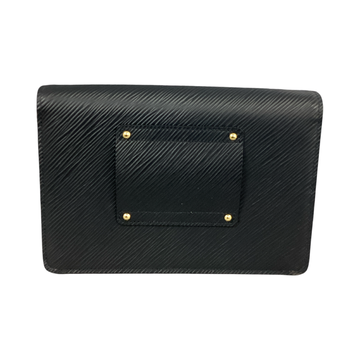 Louis Vuitton Black MM Epi Twist Belt Chain Wallet