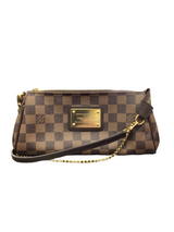 Louis Vuitton Damier Ebene Eva Clutch w/Strap