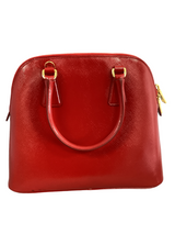 Prada Red Saffiano Vernice Promenade Tote