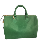 Louis Vuitton Epi Green Speedy 30