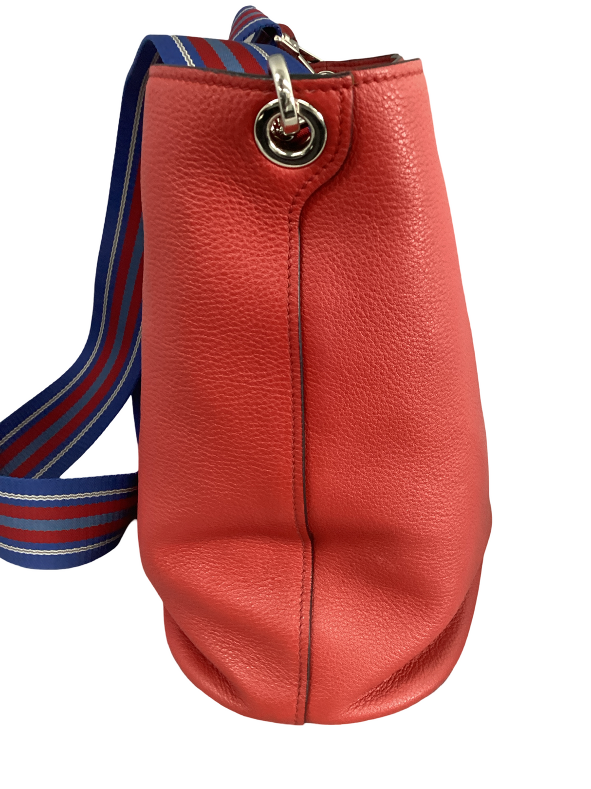 Prada Red Vitello Phenix Bucket Bag