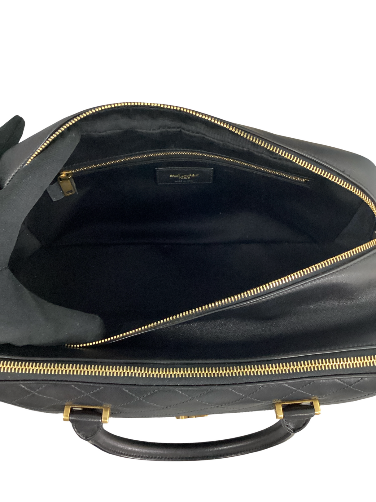 Yves Saint Laurent (YSL) Black Lyia Duffle Bag