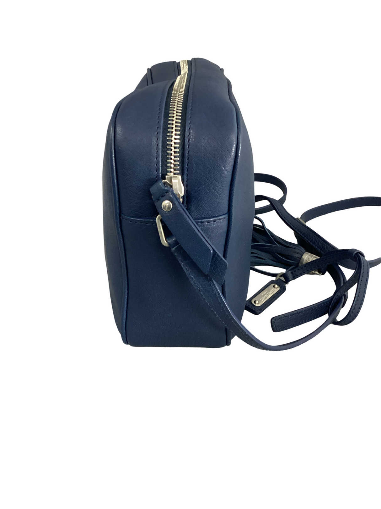 Yves Saint Laurent (YSL) Monogram Blue Lou Camera Bag