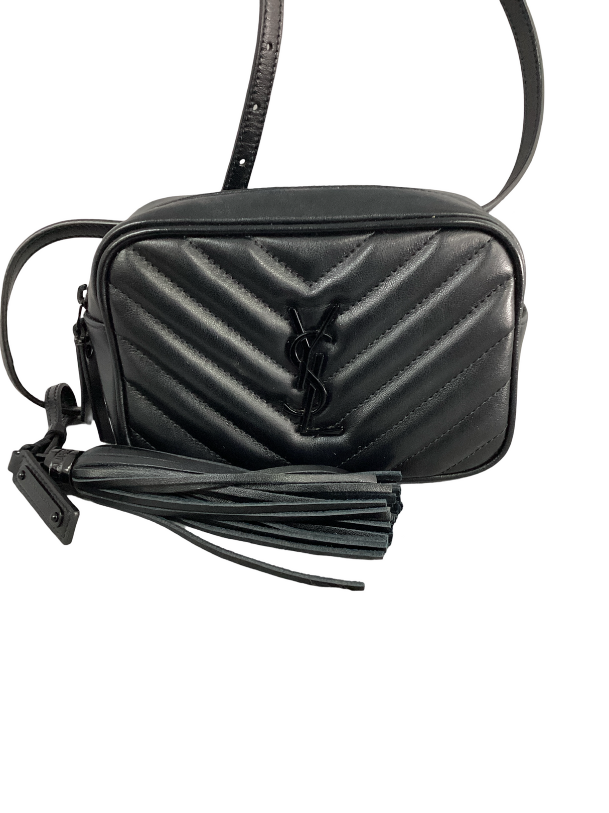 Yves Saint Laurent (YSL) Black Monogram Lou Belt Bag