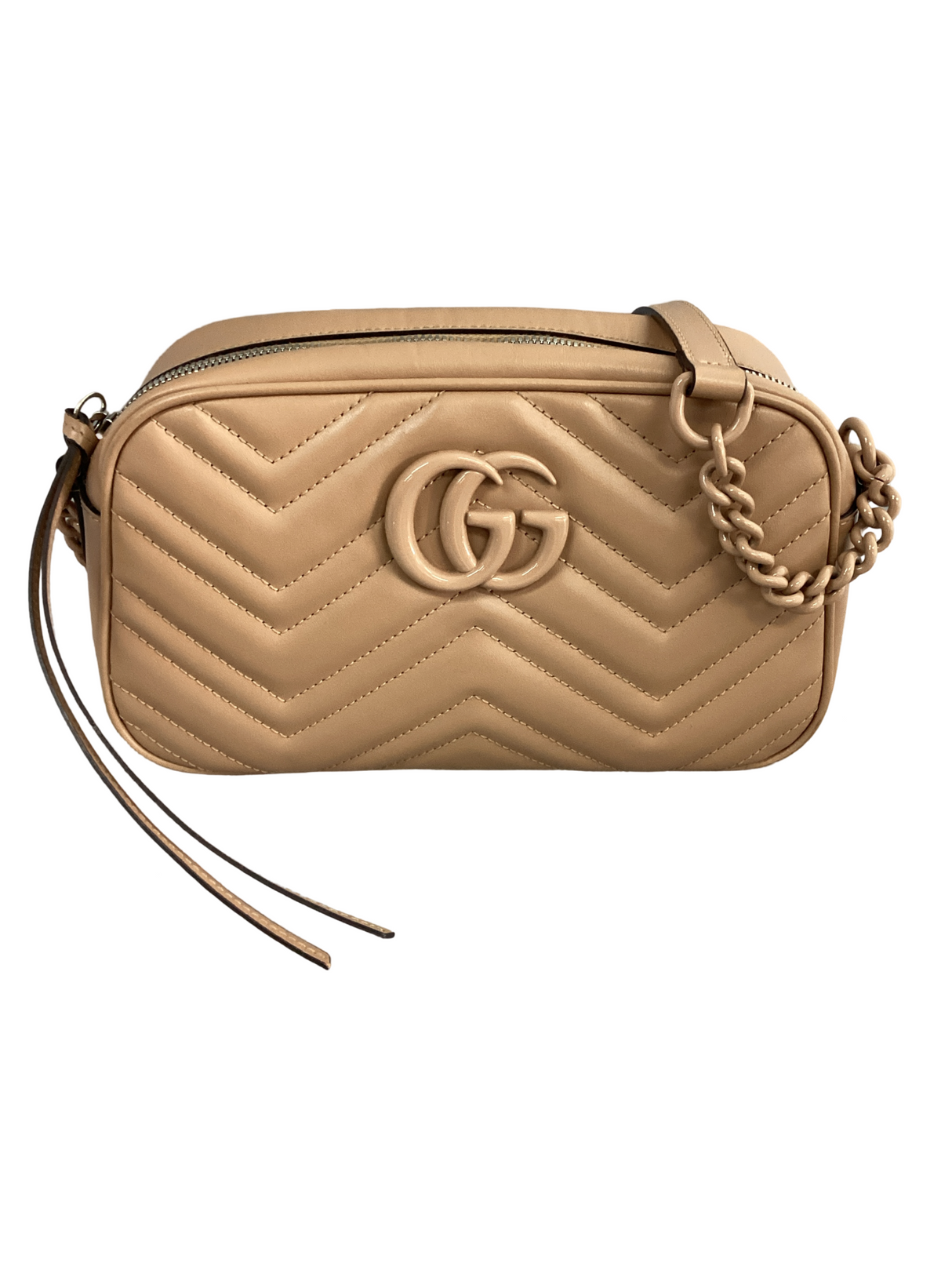 Gucci Rose Beige GG Marmont Matelasse Crossbody