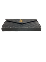 Yves Saint Laurent (YSL) Black Monogram Medium Envelope Chain Bag