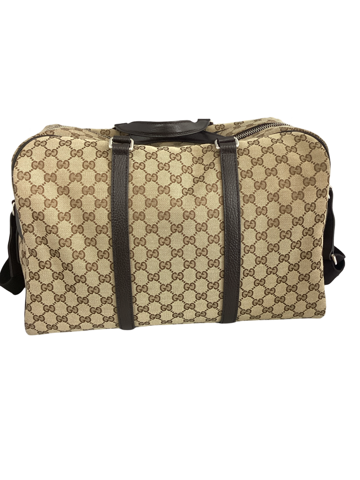 Gucci GG Canvas Boston Duffle Bag