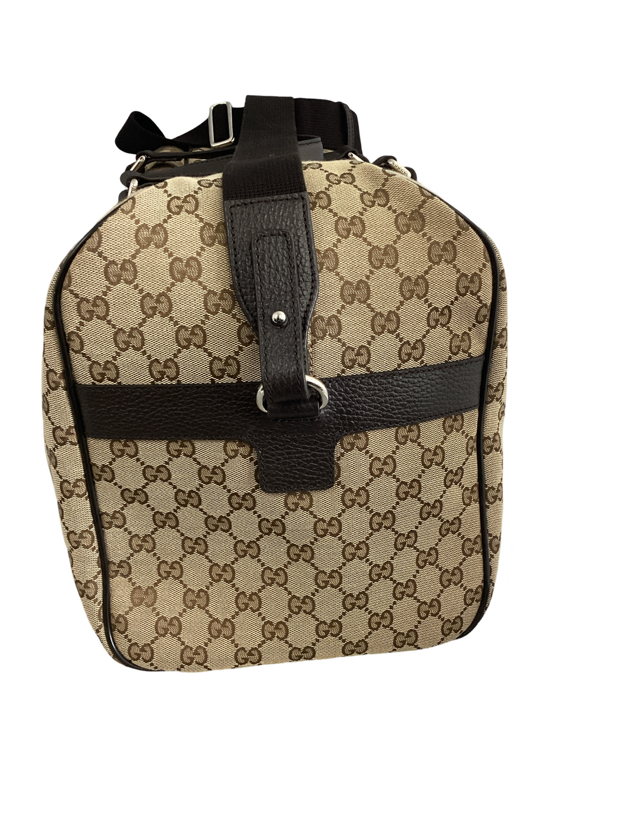 Gucci GG Canvas Boston Duffle Bag