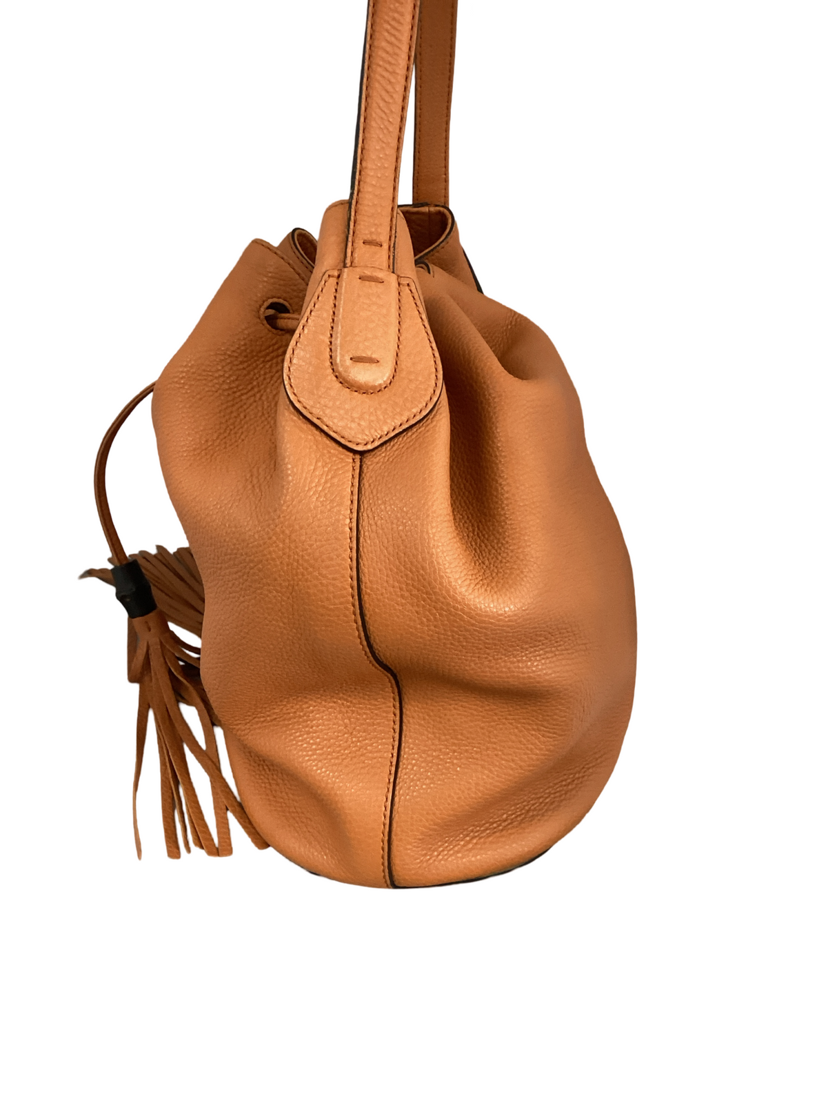 Gucci Orange Lady Tassel Bucket Bag