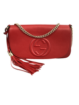 Gucci Red Medium Soho Chain Crossbody