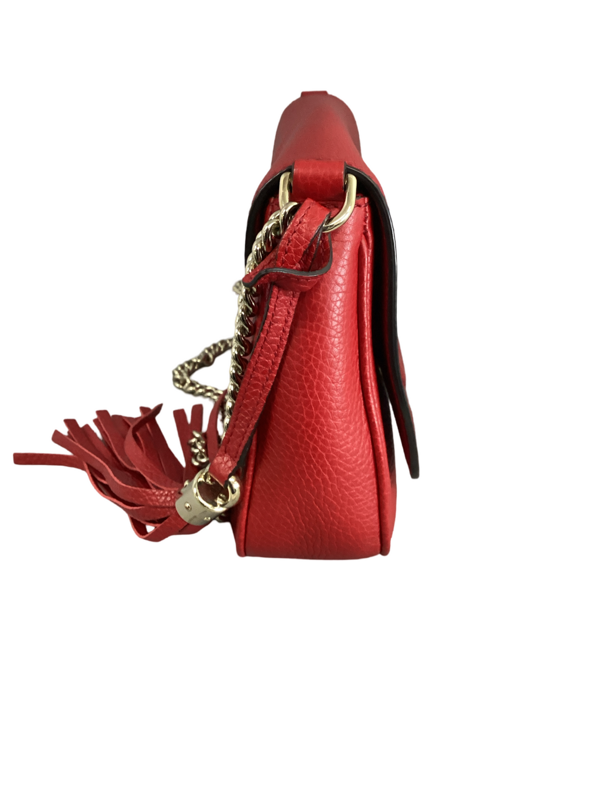 Gucci Red Medium Soho Chain Crossbody