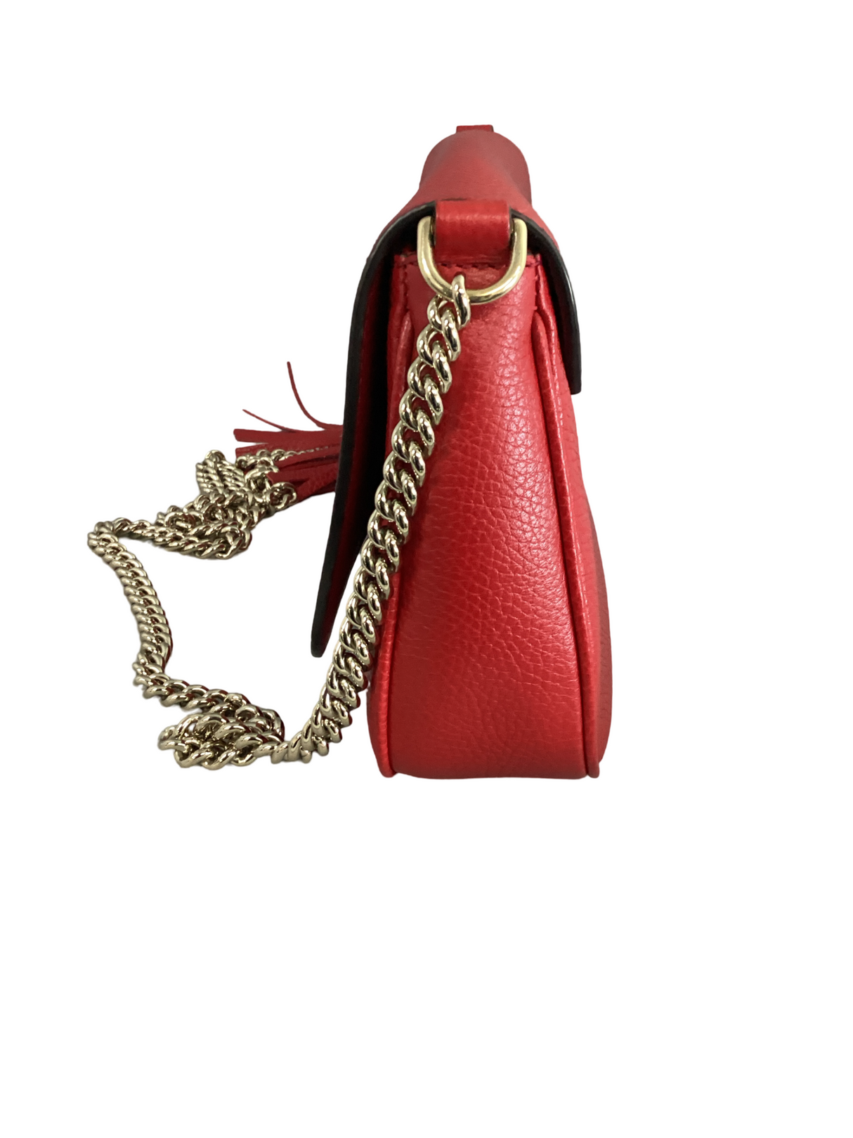 Gucci Red Medium Soho Chain Crossbody