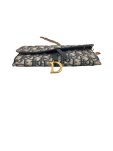 Dior Oblique Saddle Wallet on Chain