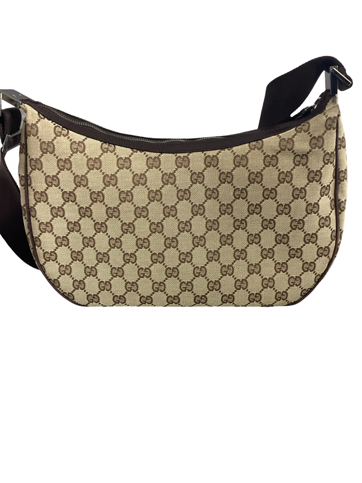 Gucci Original GG Canvas Web Round Messenger Bag