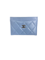 Chanel Blue Classic Card Holder