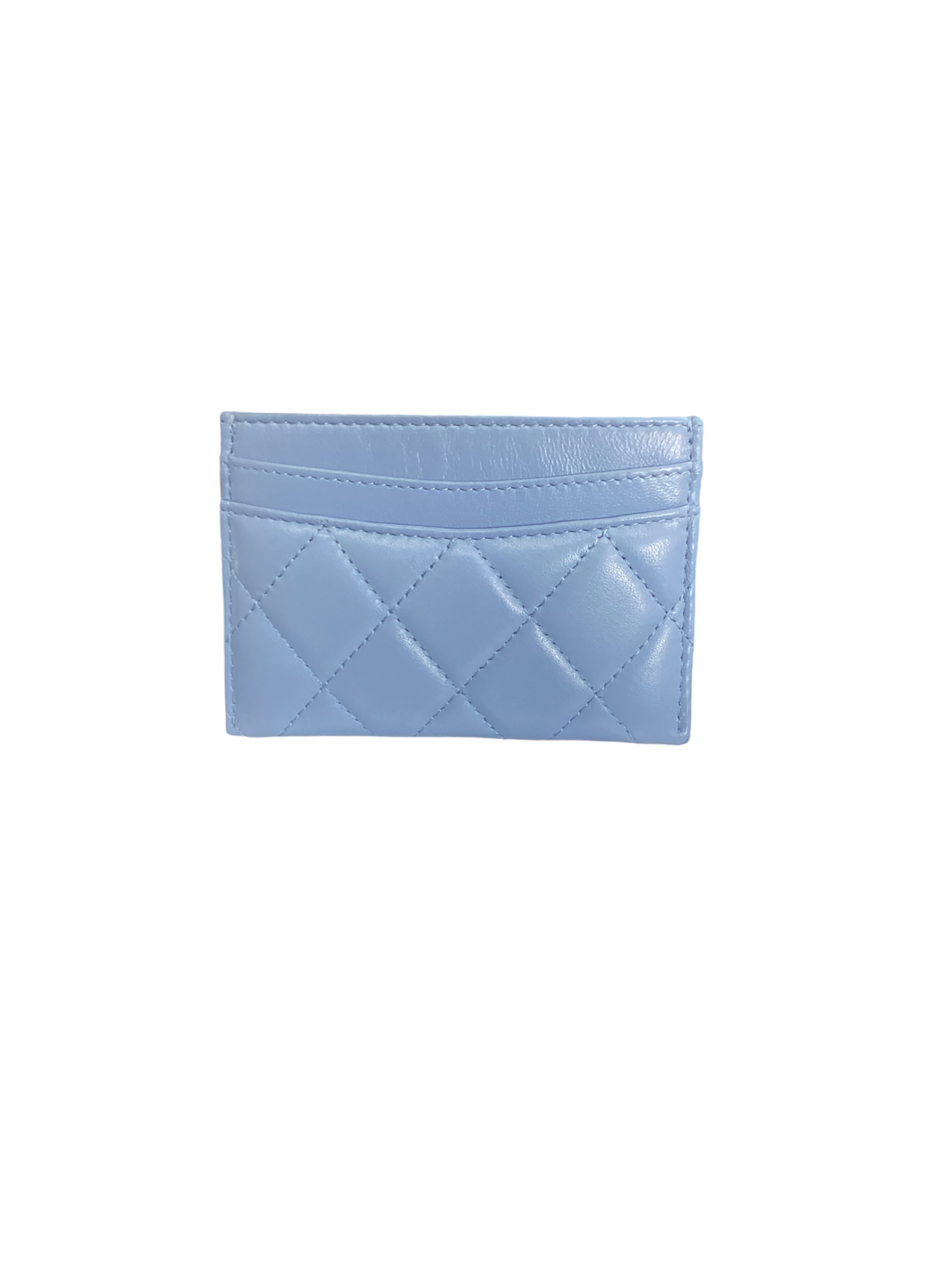 Chanel Blue Classic Card Holder