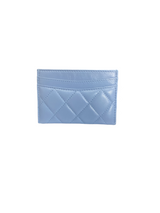 Chanel Blue Classic Card Holder