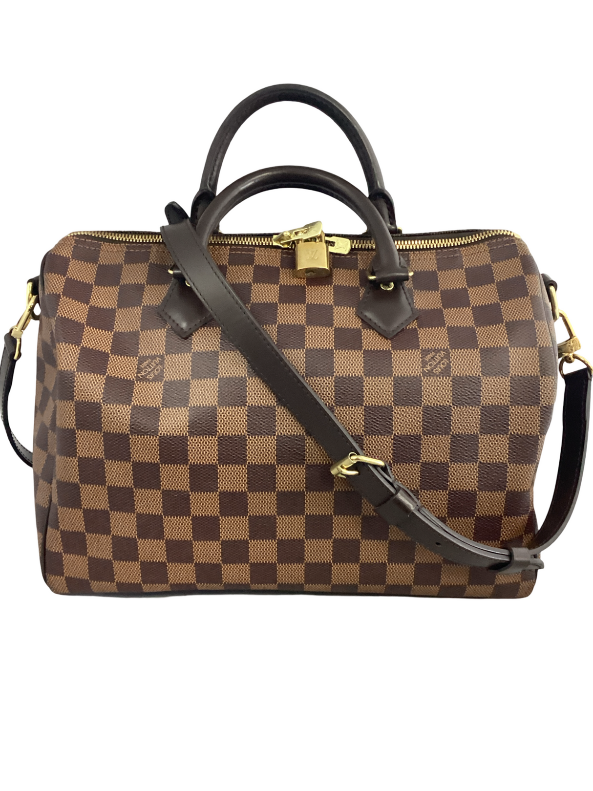 Louis Vuitton Damier Ebene Speedy 30 w/ Strap