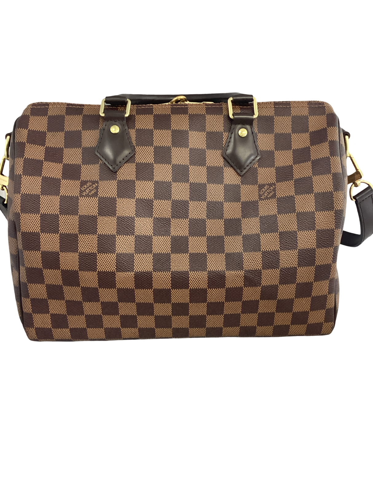 Louis Vuitton Damier Ebene Speedy 30 w/ Strap