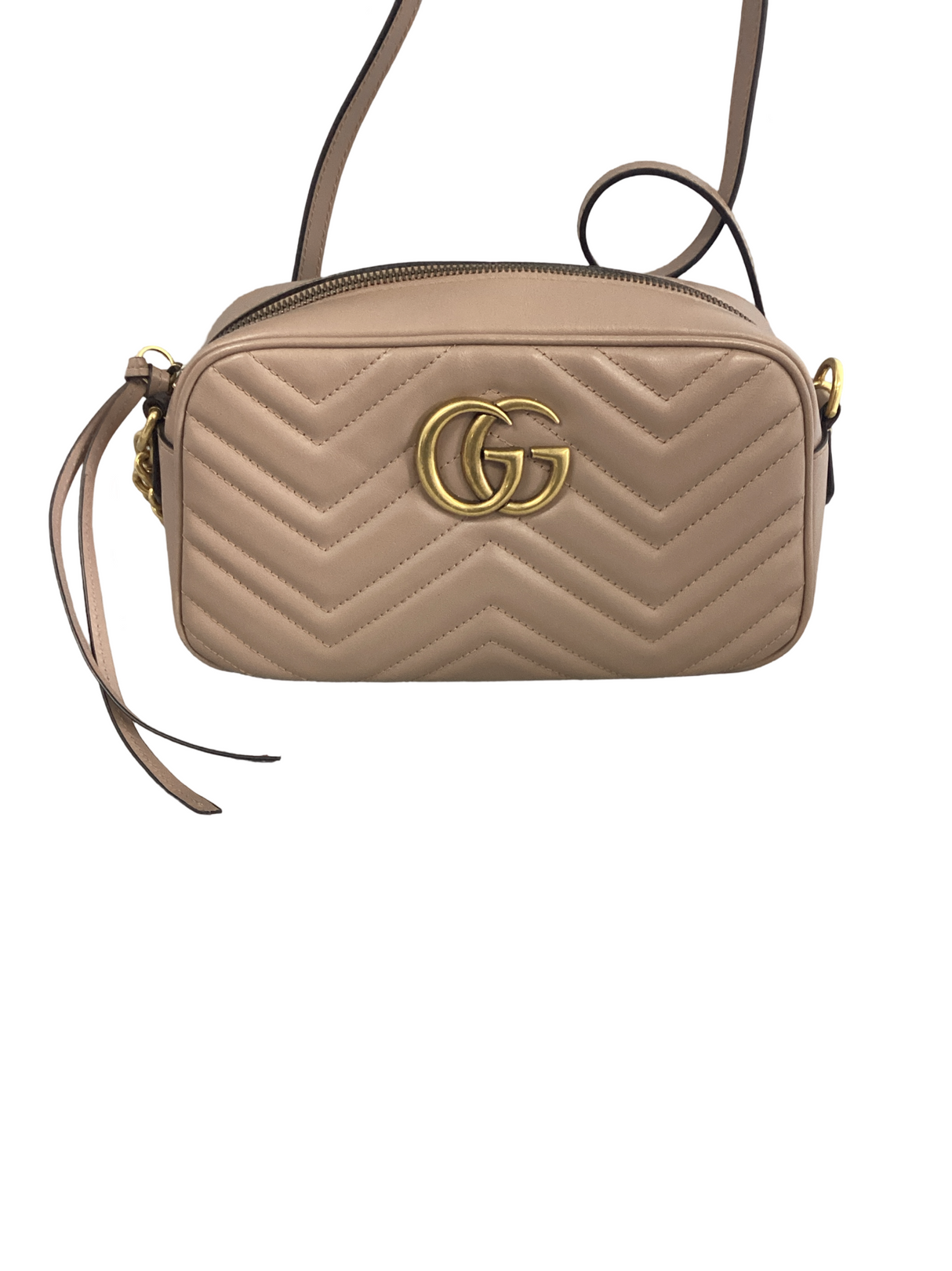 Gucci Beige GG Marmont Matelasse Crossbody