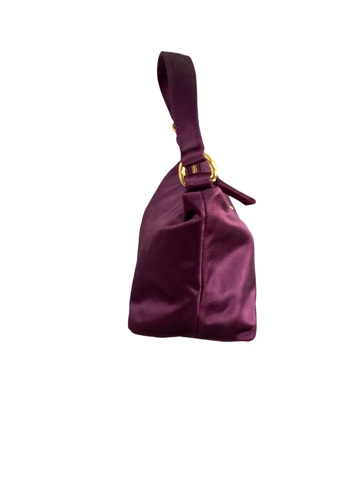 Prada Purple Silk Shoulder Bag