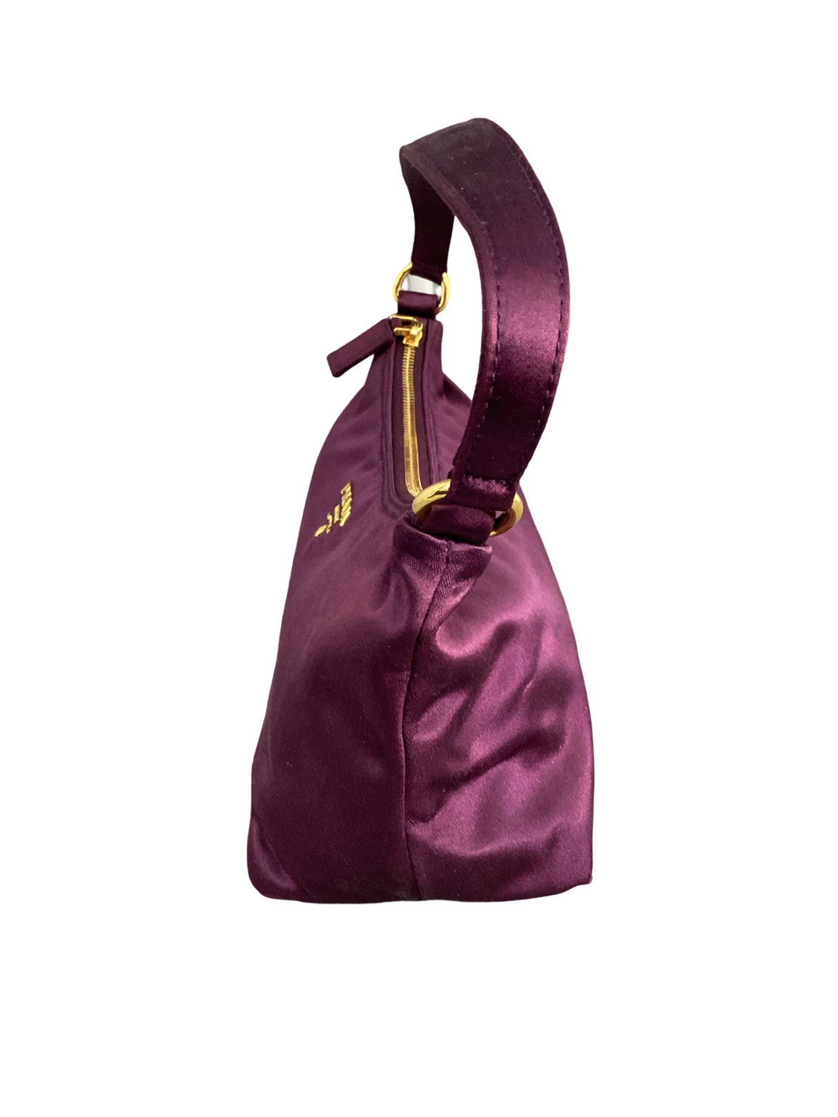 Prada Purple Silk Shoulder Bag