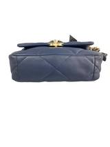 Chanel Navy Blue Lambskin Quilted Medium Chanel 19 Flap Bag