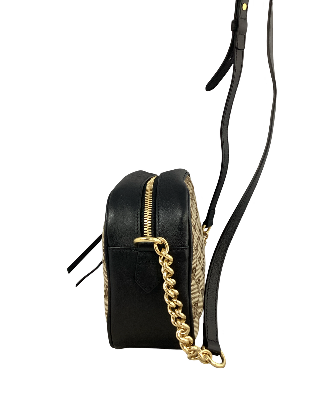 Gucci-GG Marmont Canvas Matelasse Black Crossbody