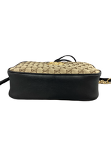 Gucci-GG Marmont Canvas Matelasse Black Crossbody