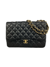 Chanel Black Lambskin Classic Jumbo Single Flap 2009-2010