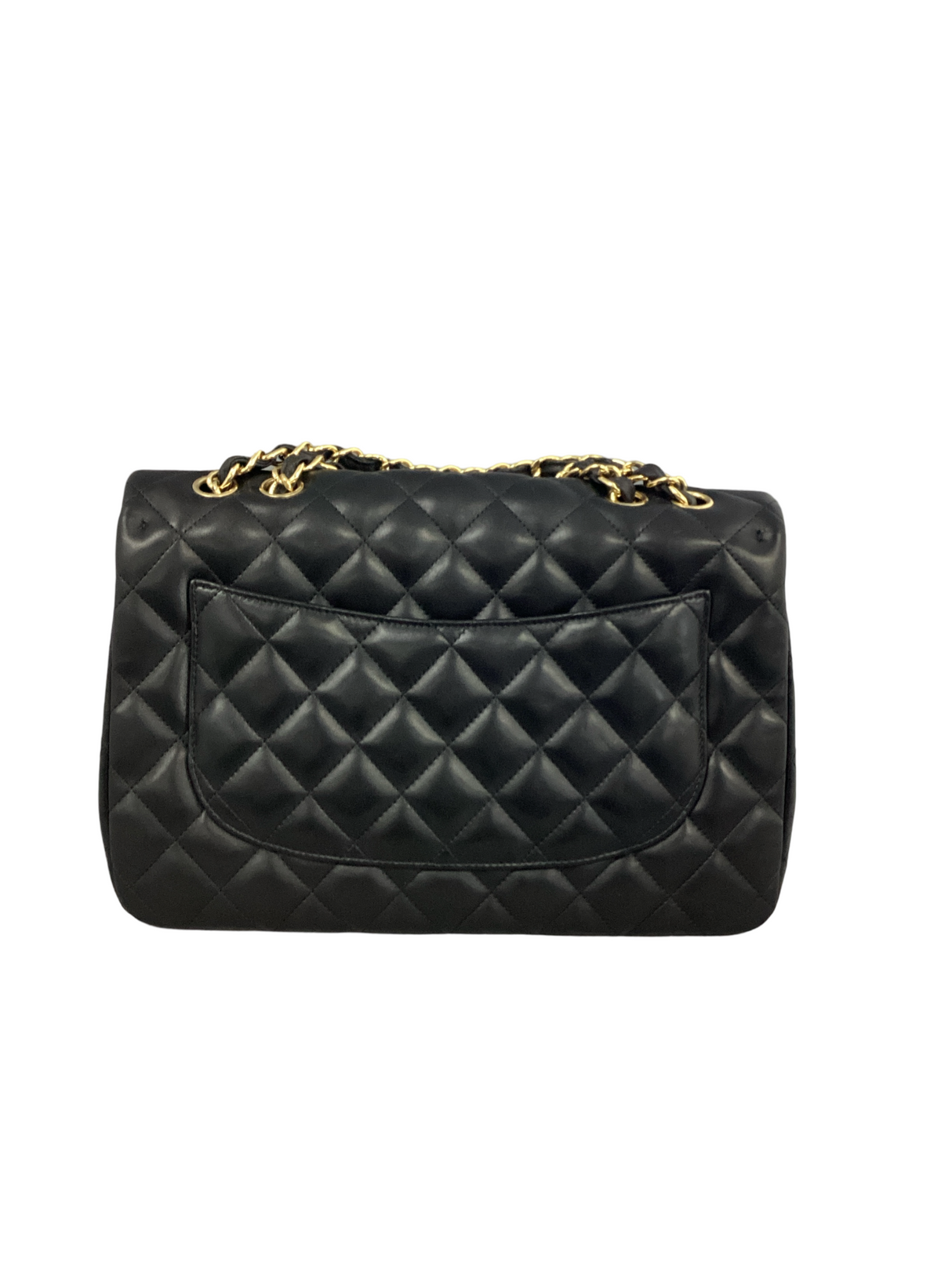 Chanel Black Lambskin Classic Jumbo Single Flap 2009-2010