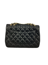 Chanel Black Lambskin Classic Jumbo Single Flap 2009-2010