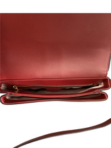 Gucci Maroon and Black Leather Arli Shoulder Bag