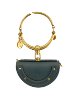 Chloe-Blue Calfskin Small Nile Bracelet Bag