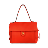 Louis Vuitton Rubis Pebbled Leather Lock Me Tote MM