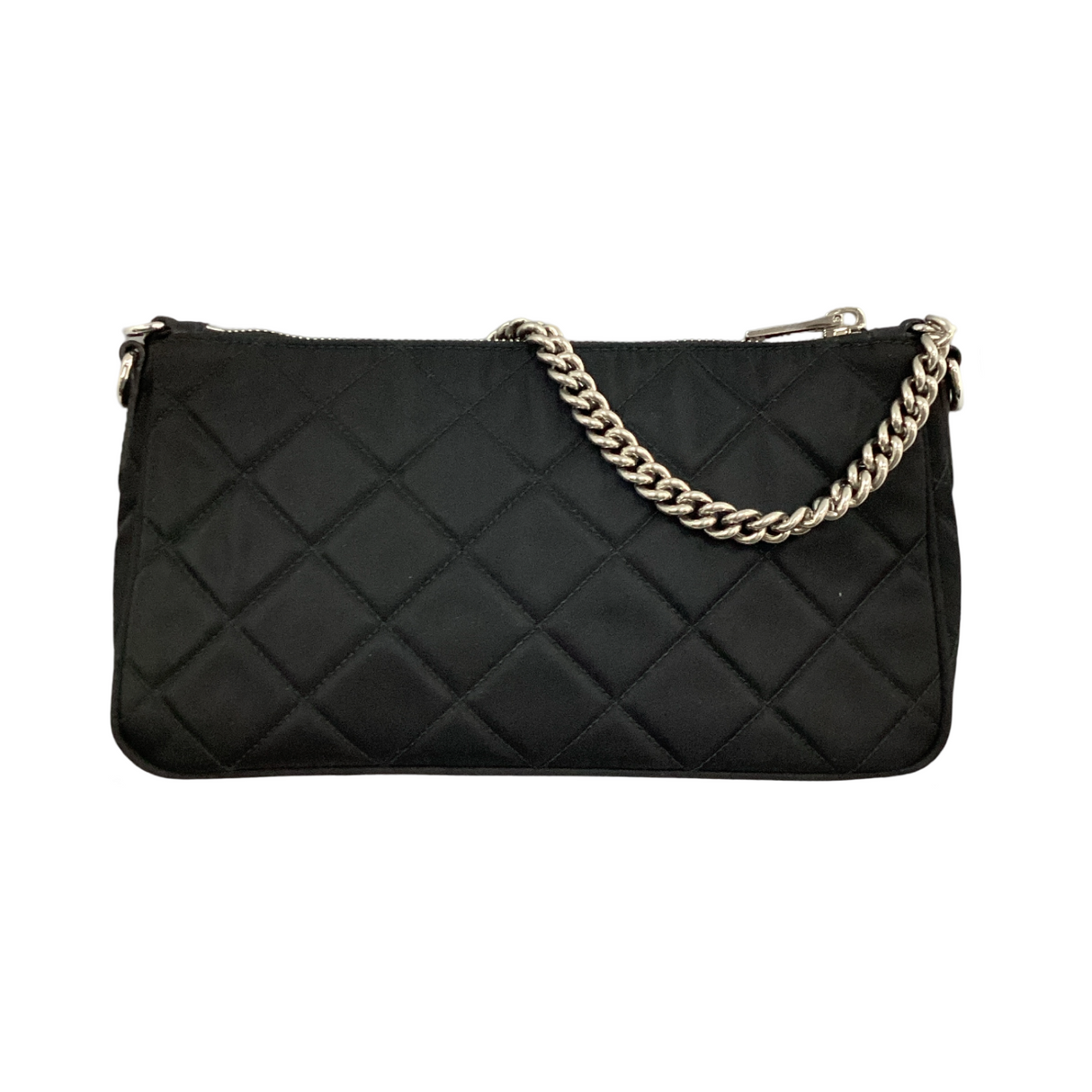 Prada Black Nylon Tessuto Impuntu Quilted Shoulder Bag