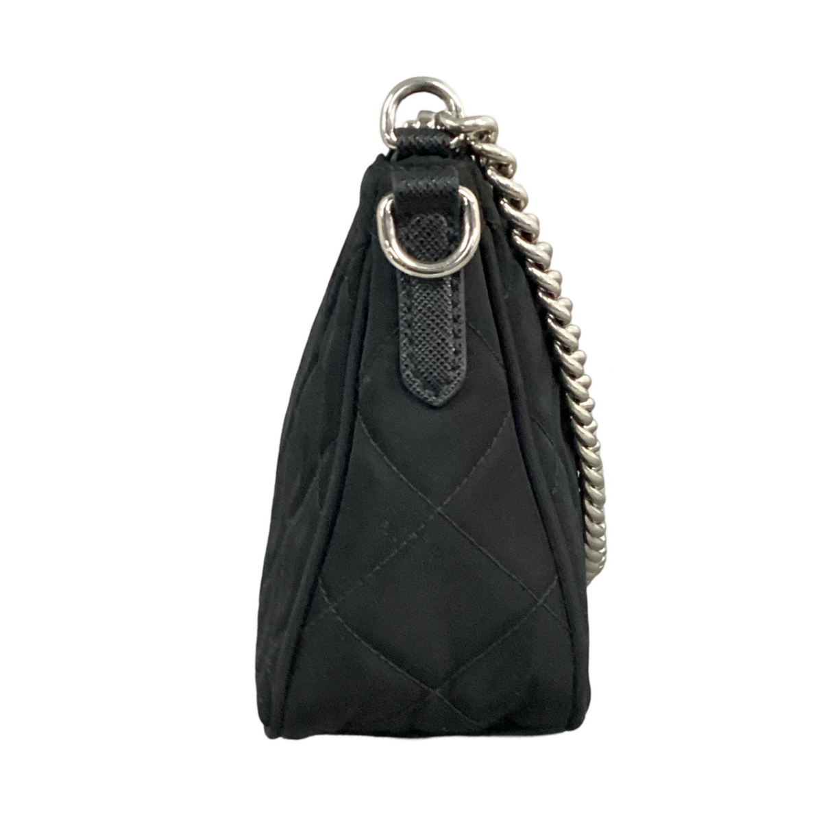 Prada Black Nylon Tessuto Impuntu Quilted Shoulder Bag